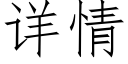 详情 (仿宋矢量字库)