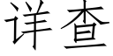 详查 (仿宋矢量字库)