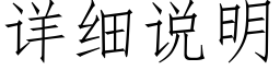 详细说明 (仿宋矢量字库)