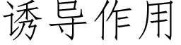 诱导作用 (仿宋矢量字库)