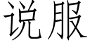 說服 (仿宋矢量字庫)