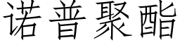 诺普聚酯 (仿宋矢量字库)