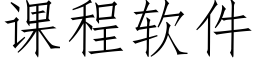 课程软件 (仿宋矢量字库)