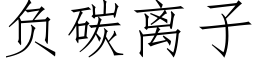 负碳离子 (仿宋矢量字库)