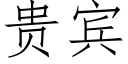 贵宾 (仿宋矢量字库)