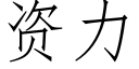 资力 (仿宋矢量字库)