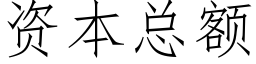 資本總額 (仿宋矢量字庫)