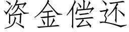 資金償還 (仿宋矢量字庫)