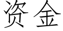 資金 (仿宋矢量字庫)