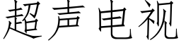 超声电视 (仿宋矢量字库)