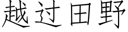 越过田野 (仿宋矢量字库)