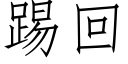 踢回 (仿宋矢量字庫)