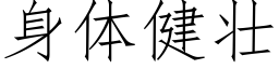 身体健壮 (仿宋矢量字库)