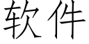 軟件 (仿宋矢量字庫)