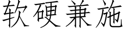 软硬兼施 (仿宋矢量字库)