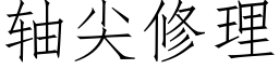 軸尖修理 (仿宋矢量字庫)