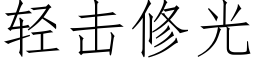 轻击修光 (仿宋矢量字库)