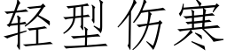 輕型傷寒 (仿宋矢量字庫)