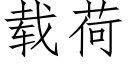 载荷 (仿宋矢量字库)