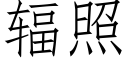 輻照 (仿宋矢量字庫)