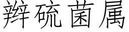 辫硫菌属 (仿宋矢量字库)