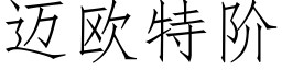 迈欧特阶 (仿宋矢量字库)