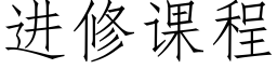 进修课程 (仿宋矢量字库)