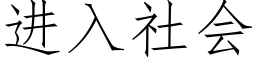 进入社会 (仿宋矢量字库)