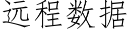 遠程數據 (仿宋矢量字庫)