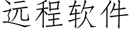 远程软件 (仿宋矢量字库)