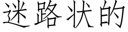 迷路狀的 (仿宋矢量字庫)