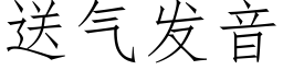 送氣發音 (仿宋矢量字庫)