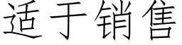 适于銷售 (仿宋矢量字庫)