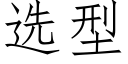 选型 (仿宋矢量字库)