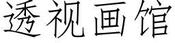 透视画馆 (仿宋矢量字库)