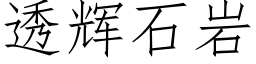 透輝石岩 (仿宋矢量字庫)