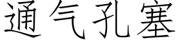 通氣孔塞 (仿宋矢量字庫)