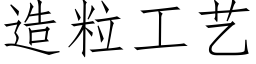 造粒工藝 (仿宋矢量字庫)