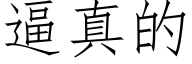 逼真的 (仿宋矢量字庫)