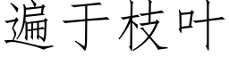 遍于枝叶 (仿宋矢量字库)