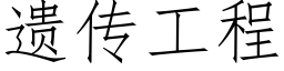 遗传工程 (仿宋矢量字库)