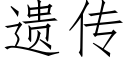 遗传 (仿宋矢量字库)