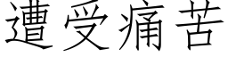 遭受痛苦 (仿宋矢量字库)