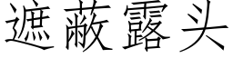 遮蔽露头 (仿宋矢量字库)