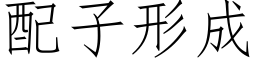 配子形成 (仿宋矢量字库)