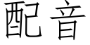 配音 (仿宋矢量字庫)