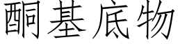 酮基底物 (仿宋矢量字庫)