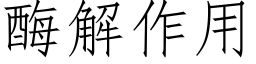 酶解作用 (仿宋矢量字庫)