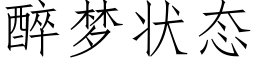 醉夢狀态 (仿宋矢量字庫)