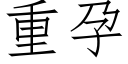 重孕 (仿宋矢量字库)